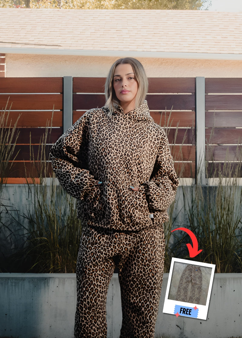 Valenia Luxe Leopard Hoodie