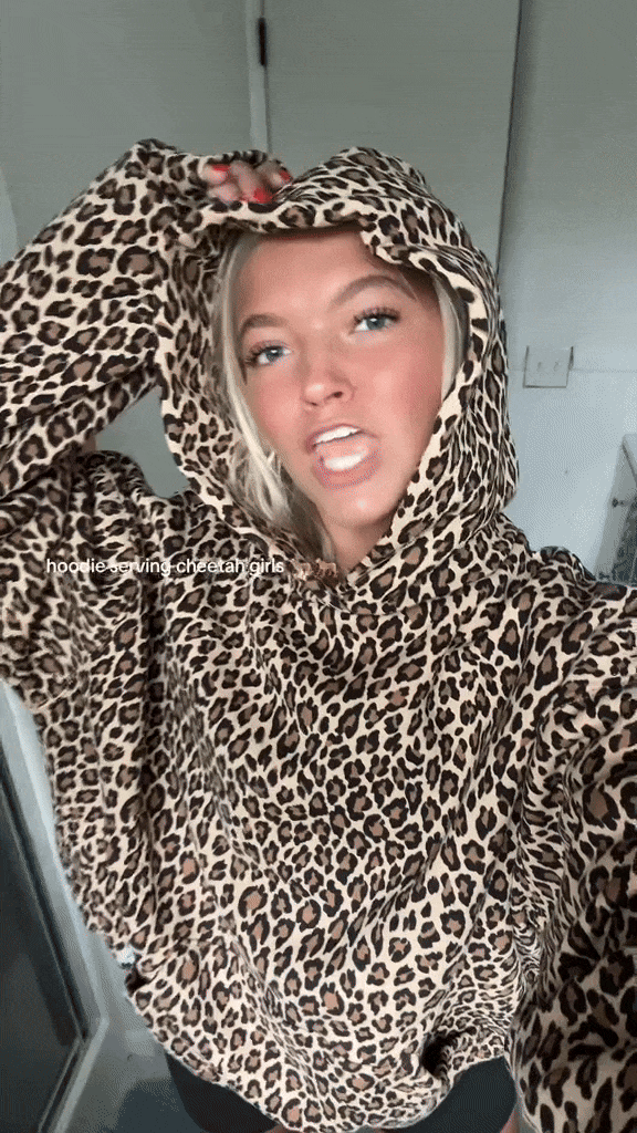 Valenia Luxe Leopard Hoodie